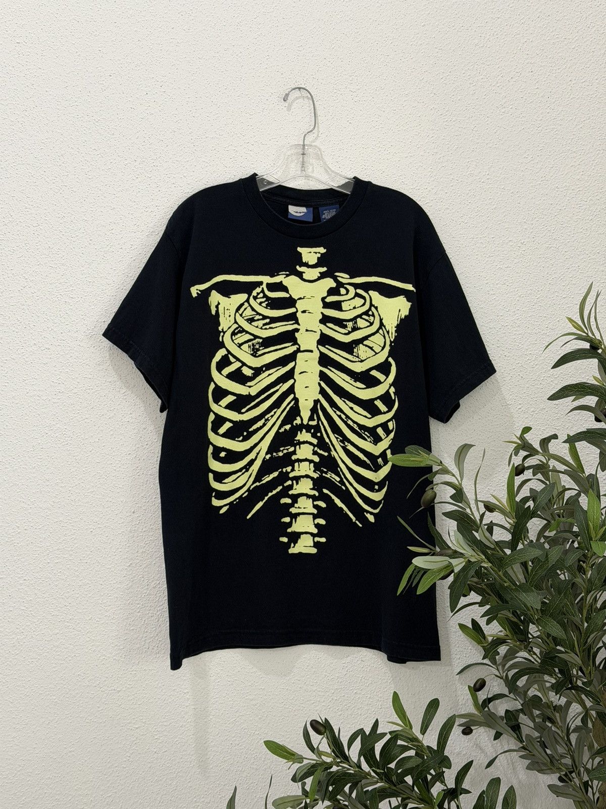 Vintage Y2k Skeleton T Shirt Glow In The Dark Ribcage Hoodie, Sweatshirt | FlexRushtees.com