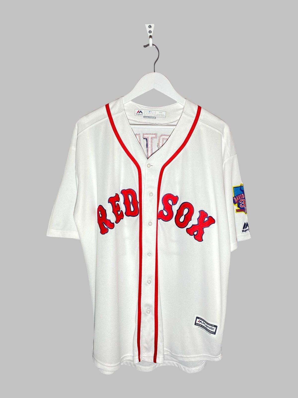 Majestic Y2k Ortiz Red Sox Mlb Baseball Jersey Throwback Boston Drip