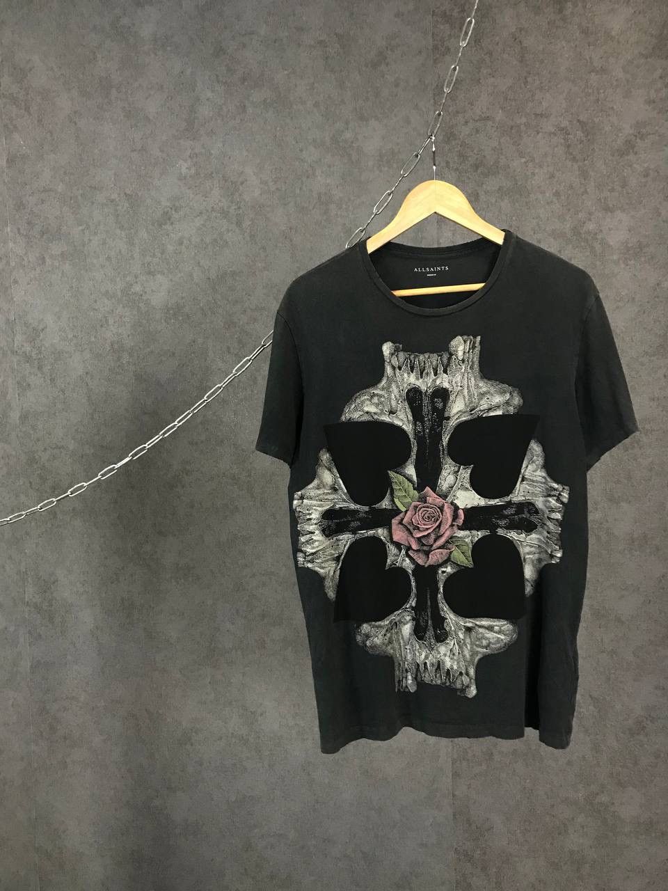 Allsaints Art Distressed Tee Hoodie, Sweatshirt | FlexRushtees.com