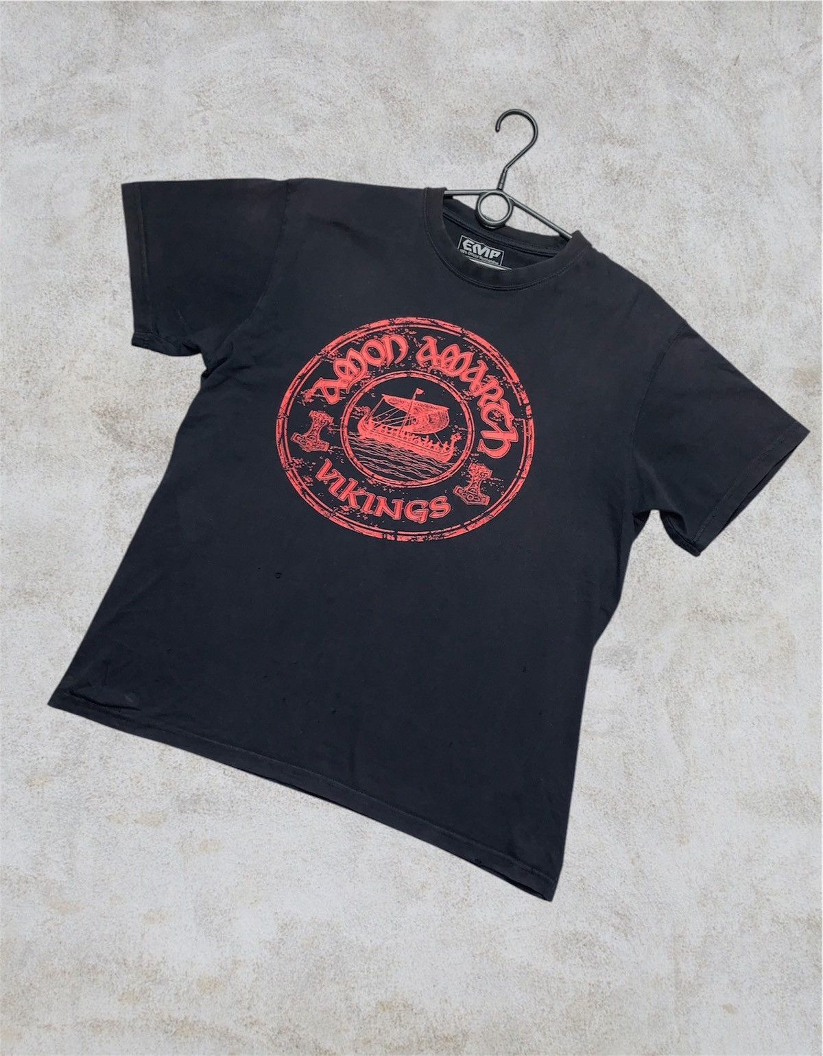 Vikings Vintage Distressed T Shirt Amon Amarch Size M Hoodie, Sweatshirt | FlexRushtees.com