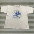 Gildan Perdido Key Shirt 2xl Mens T Shirt Beach Florida Shark Dragon Graphic Print Gray Cotto