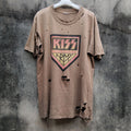 Band Tees Vintage 90 S Kizz Thrashed T Shirt Hoodie, Sweatshirt | FlexRushtees.com