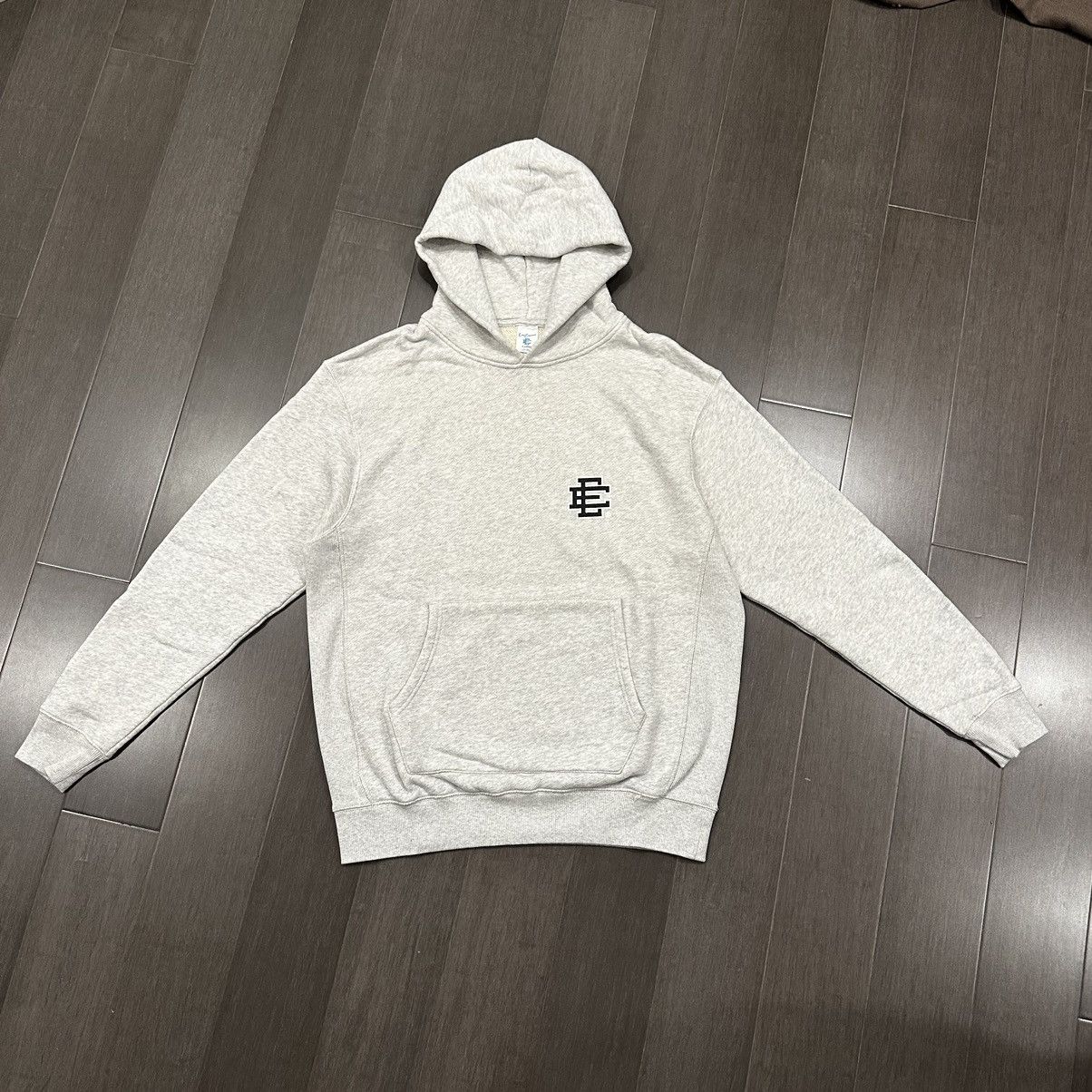Eric Emanuel Ee Basic Core Hoodie Heather Gray Black