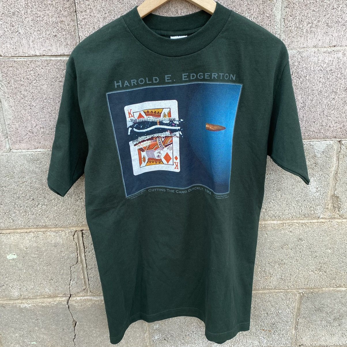 Other Harold Edgerton Shirt 1992 Medium Cutting The Card Art Tee Hoodie, Sweatshirt | FlexRushtees.com