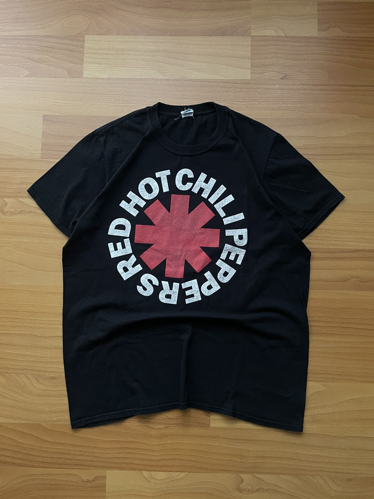 Band Tees Red Hot Chili Peppers Vintage T Shirt Red Asterisk Logo Hoodie, Sweatshirt | FlexRushtees.com