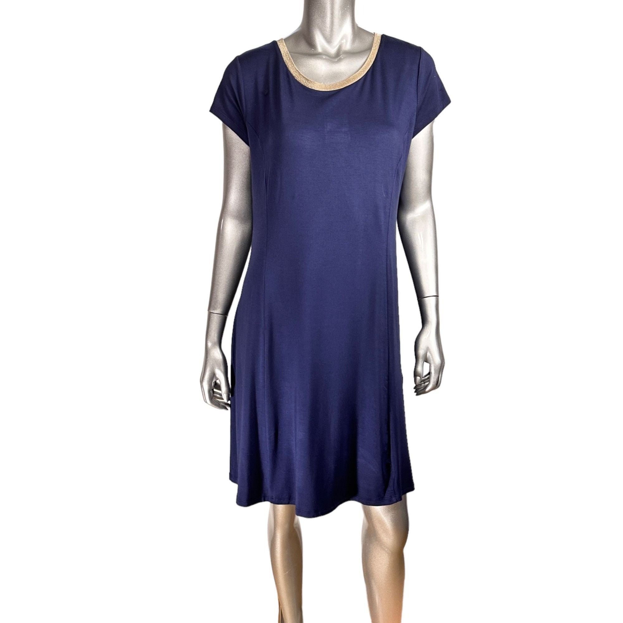 Kors Michael Michael Kors Navy Blue Short Sleeve Shift T Shirt Dr Hoodie, Sweatshirt | FlexRushtees.com