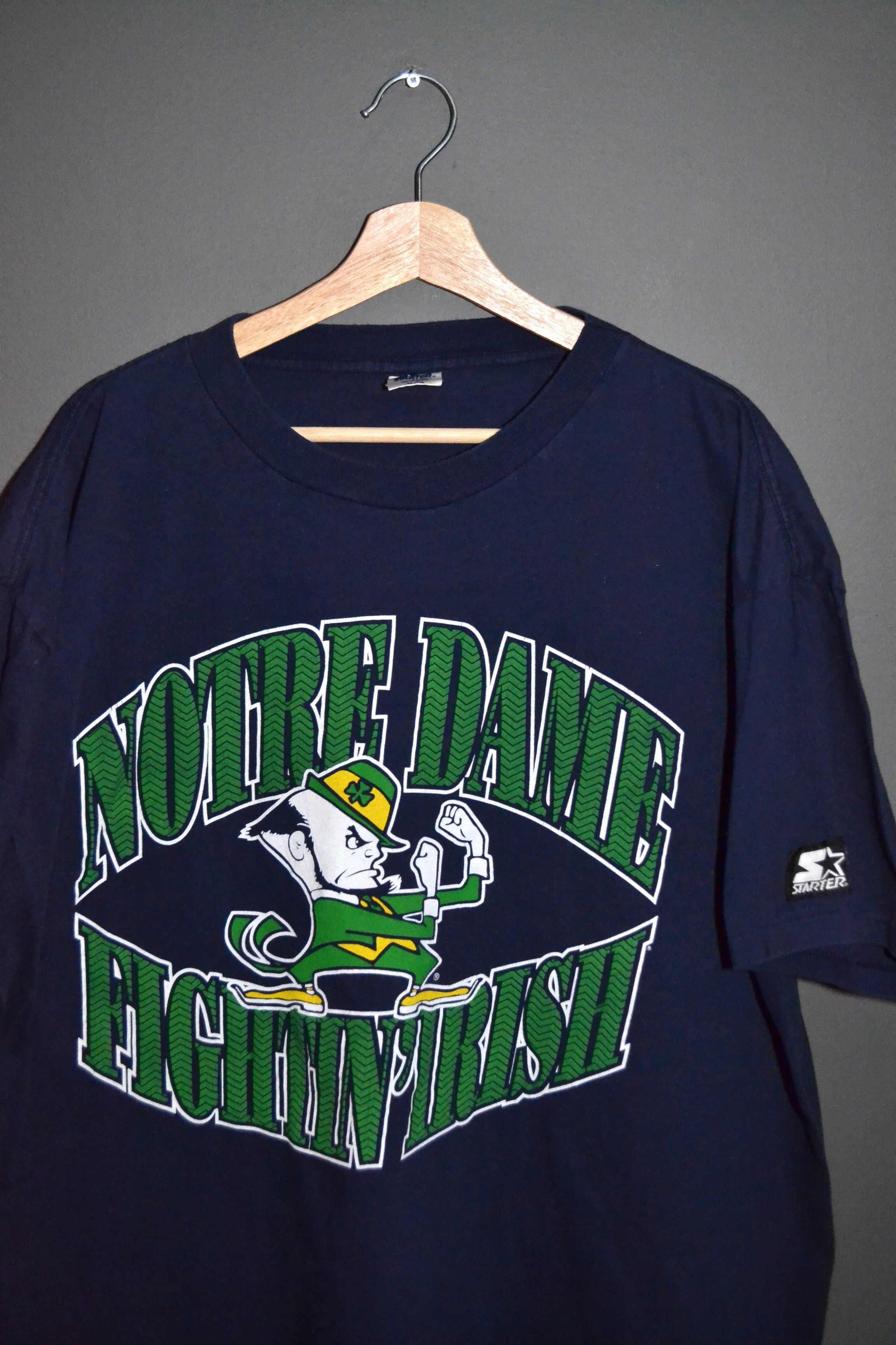Vintage Notre Dame Fightin Irish 90s Vintage Starter T Shirt Canada