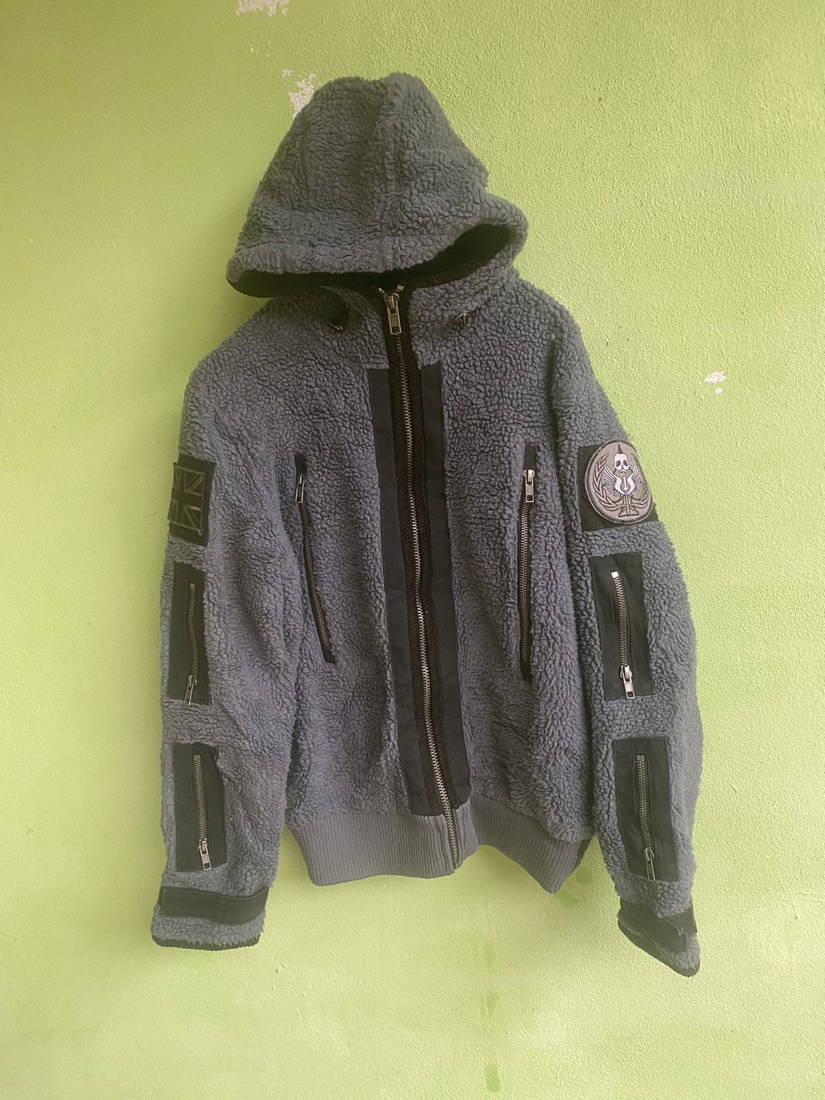 Japanese Brand Ghost Call Of Duty Sherpa Hoodie