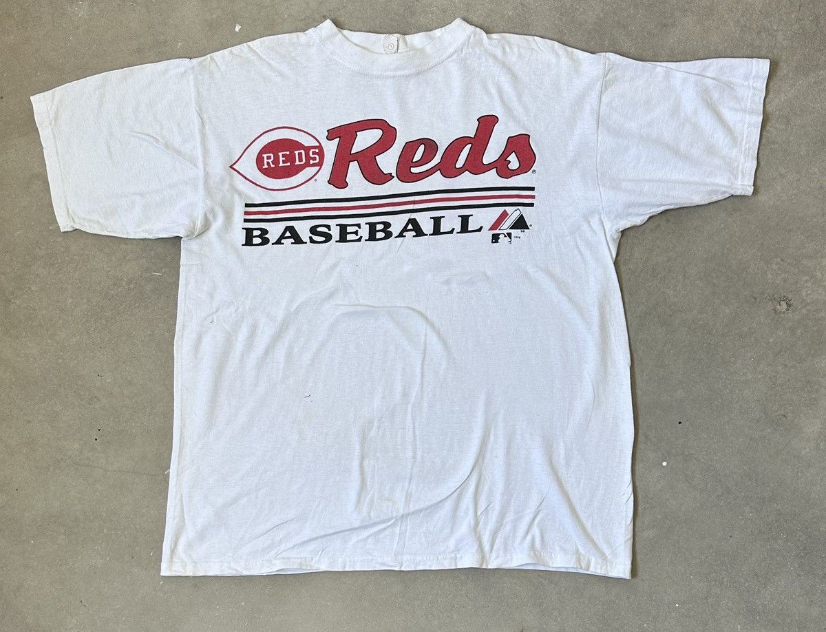 Majestic Vintage Cincinnati Reds Mlb Baseball Tee Hoodie, Sweatshirt | FlexRushtees.com