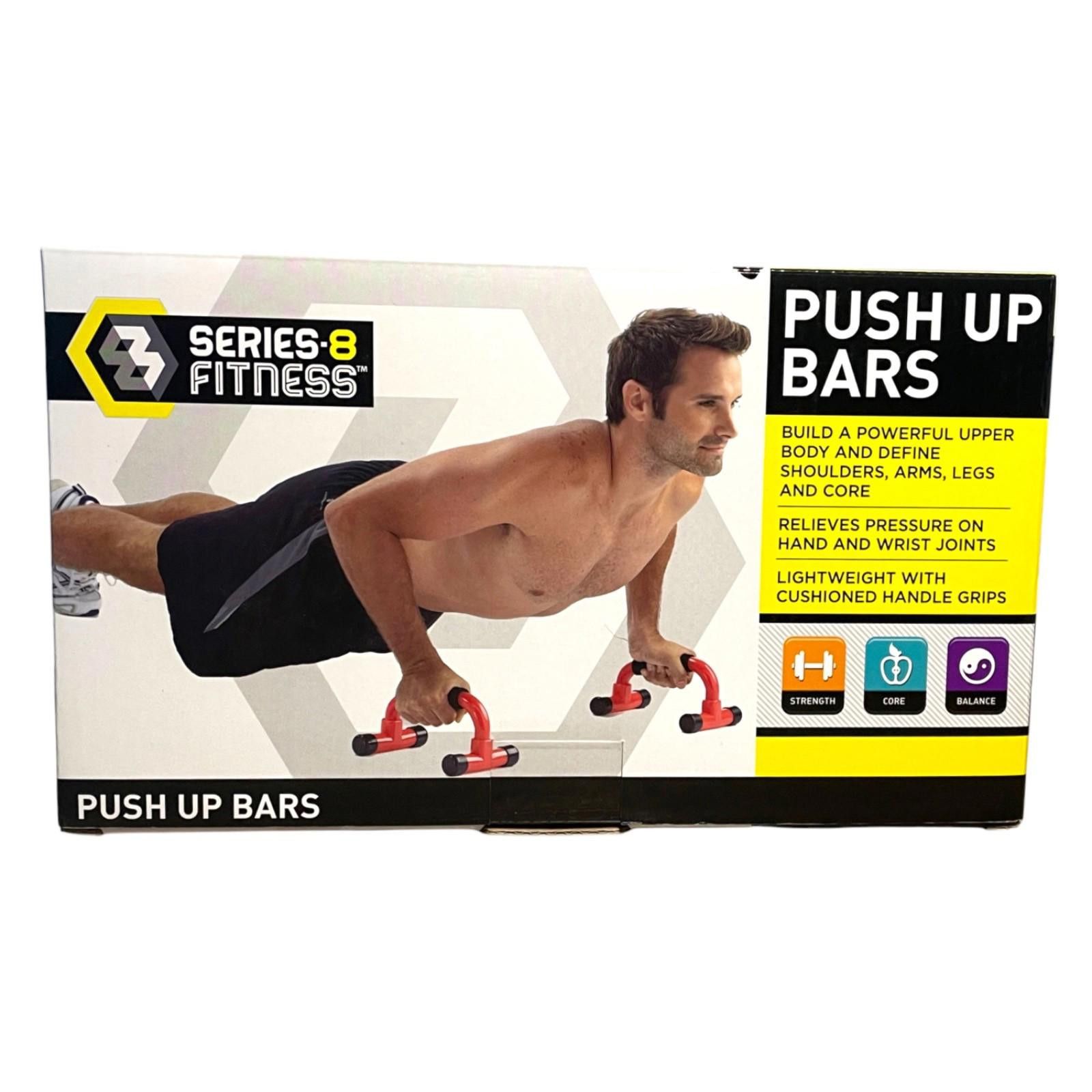 Other Series 8 Fitness Push Up Bars Cushioned Grips Strength New