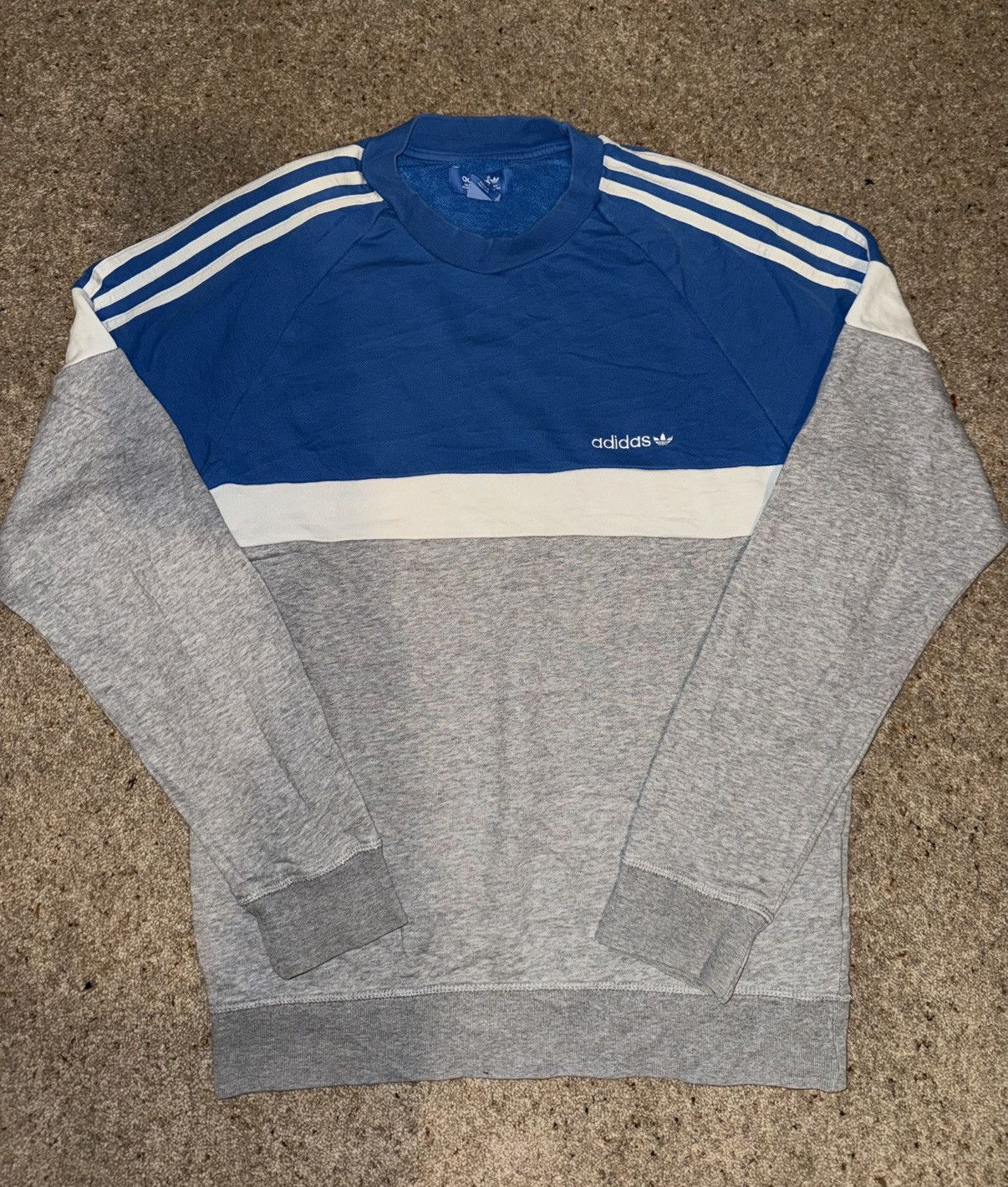 Vintage Adidas Colourblock Crewneck Sweatshirt