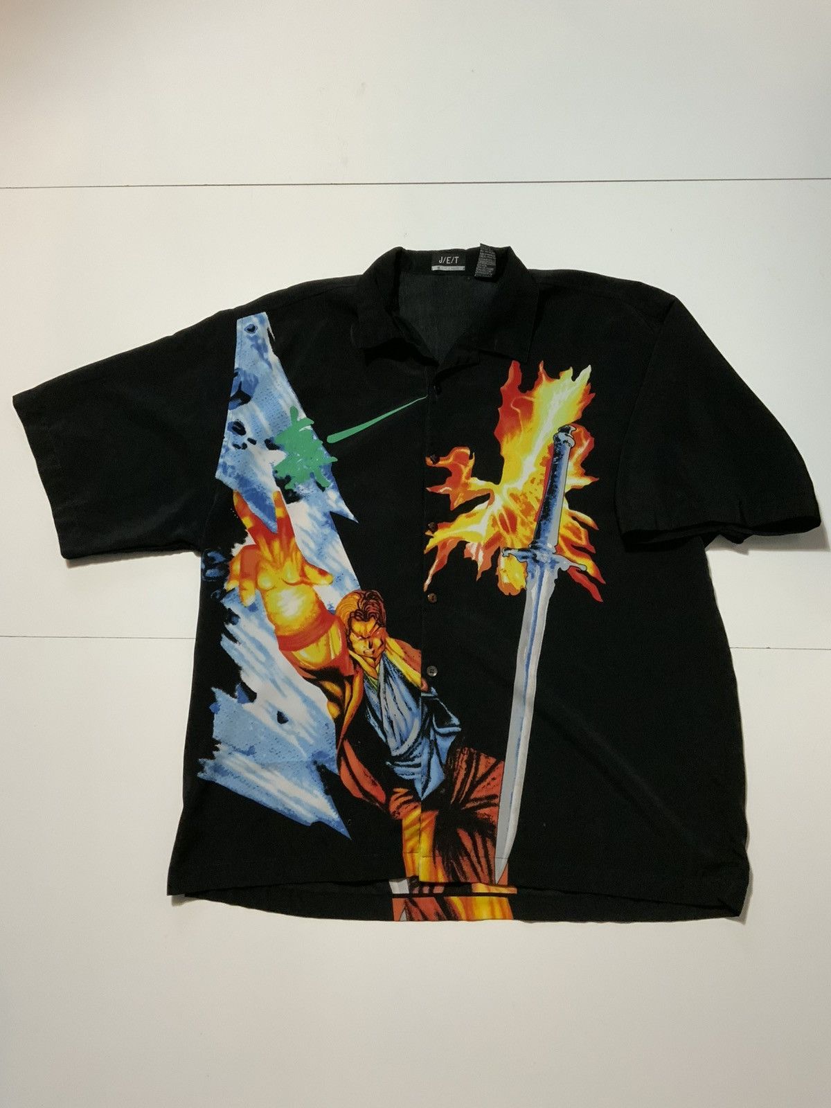 Vintage Vtg 90s Y2k 2000s Anime Manga Street Fighter Sword Shirt