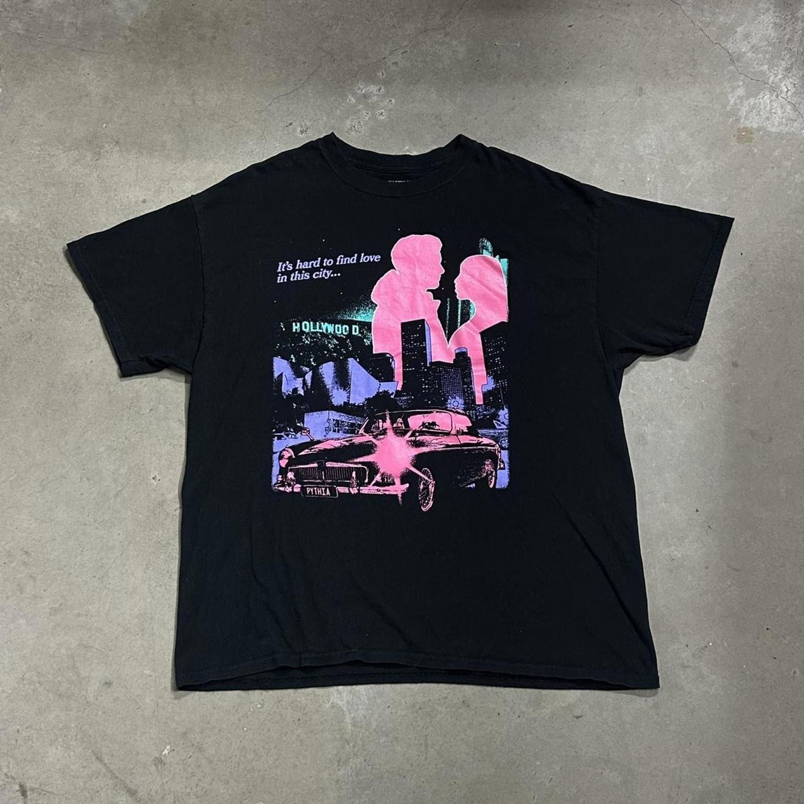 Other Vintage Pythia Hollywood Large Front Graphic Oversized Tee Hoodie, Sweatshirt | FlexRushtees.com