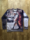 Vintage Rare Nasa 1991inc Vintage Astronaut On Fite Crewneck Shirt