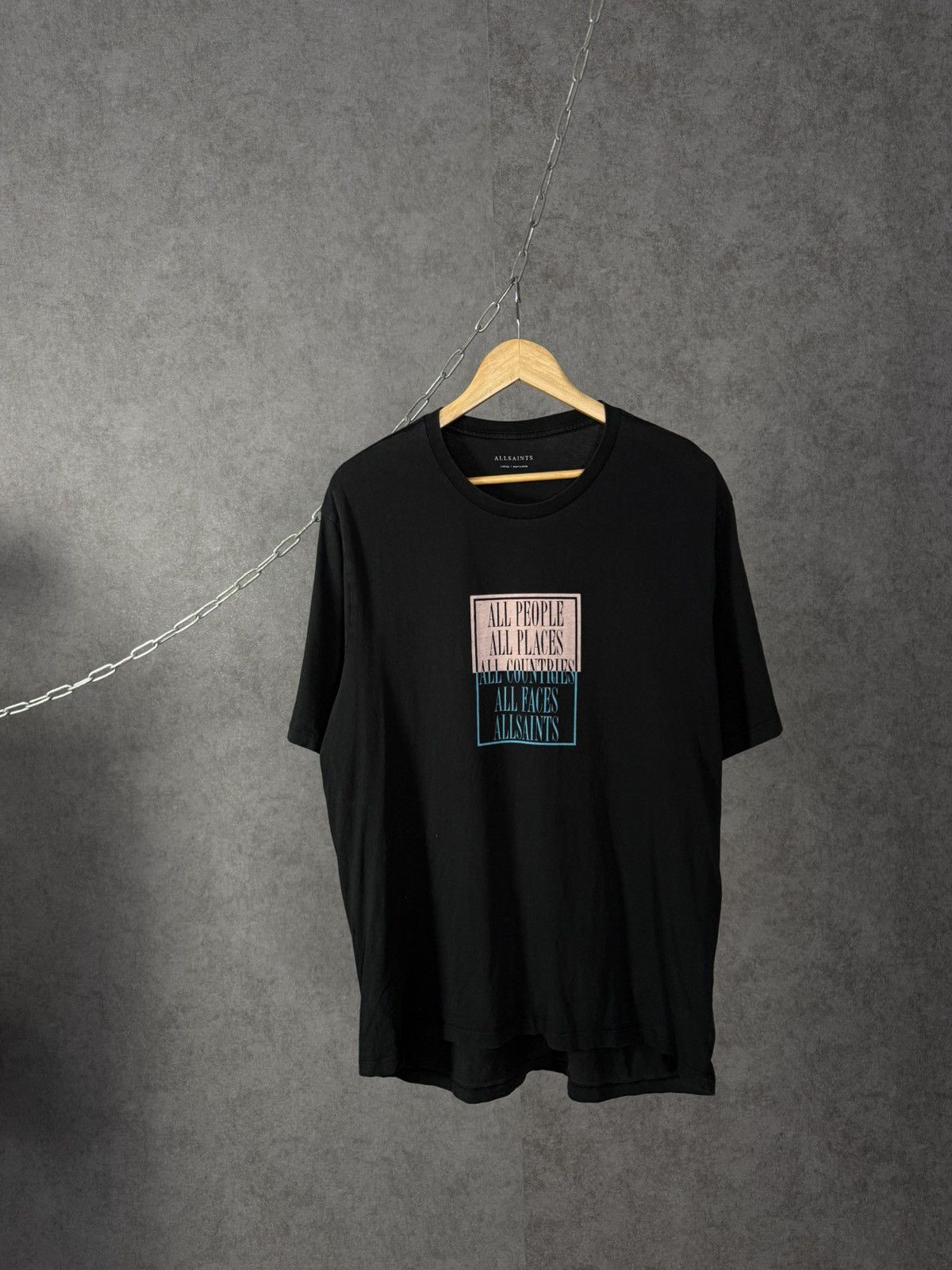 Allsaints Designer Overprinted Tee Hoodie, Sweatshirt | FlexRushtees.com