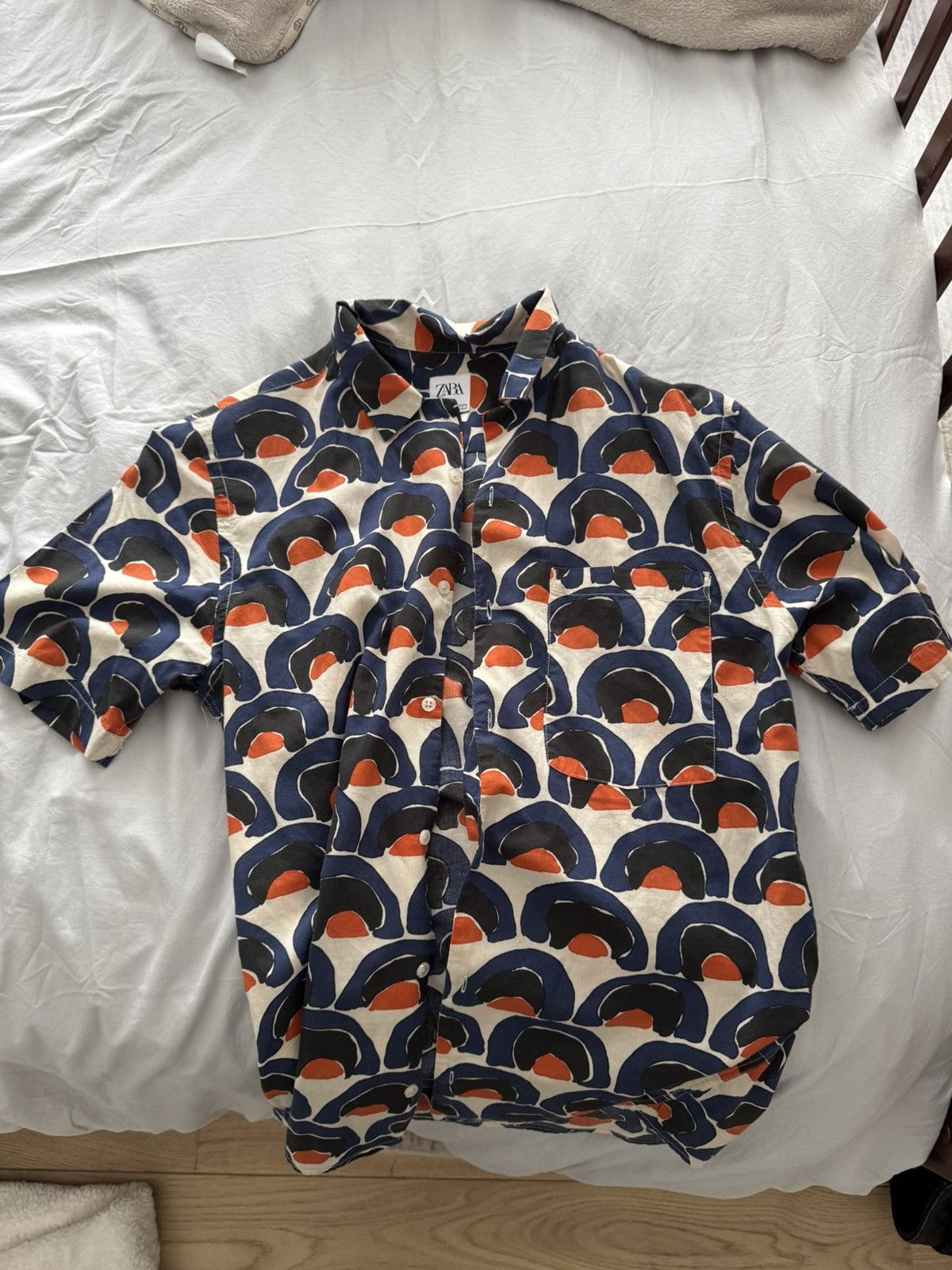 Zara Vacation Beach Shirt Size Large Resort Shirt