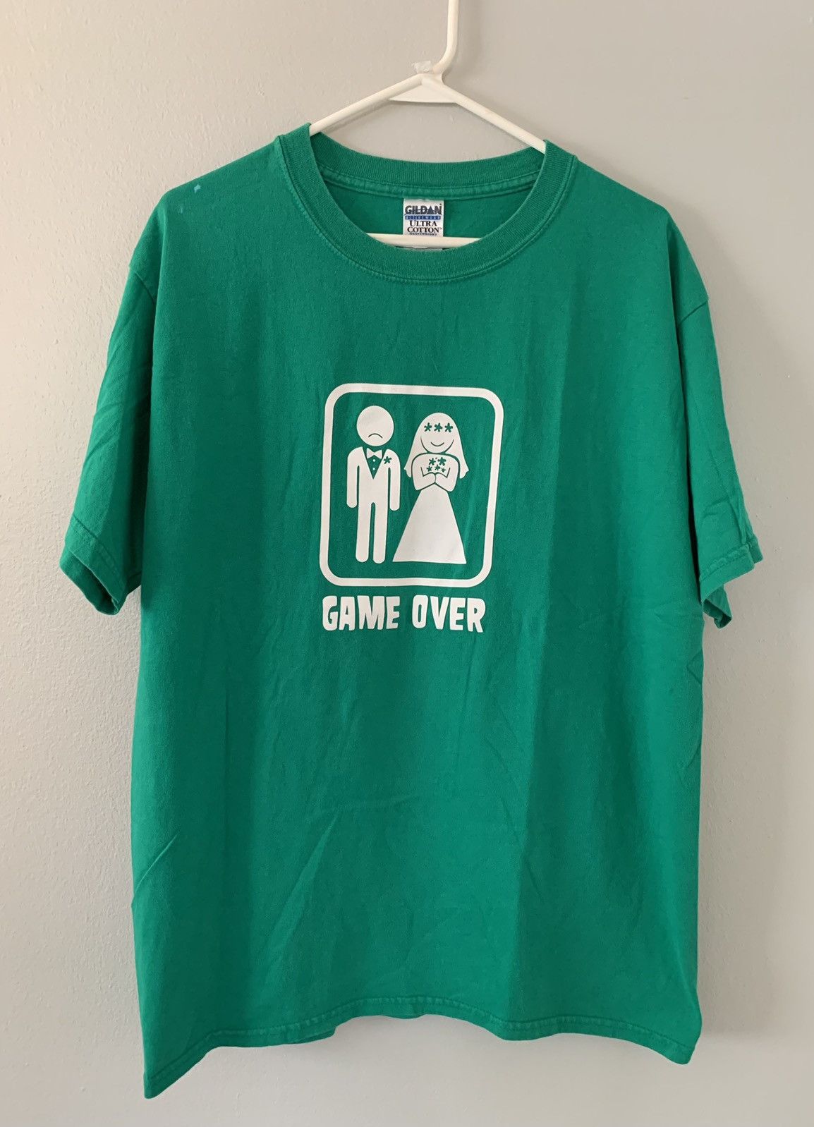 Steve And Barrys X Vintage Vintage Y2k Game Over Funny Parody T Shirt Marriage Sz Large Hoodie, Sweatshirt | FlexRushtees.com
