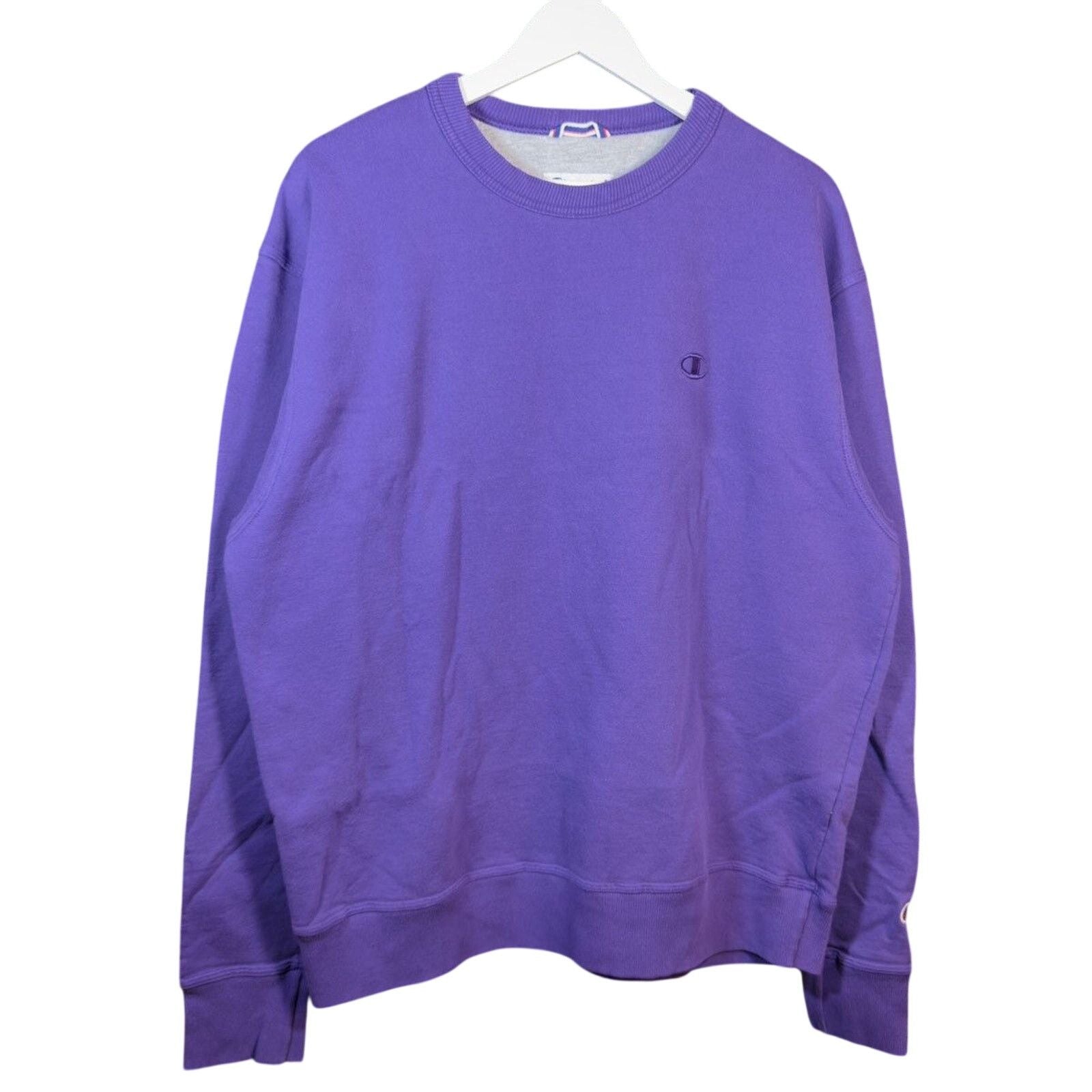 Champion Powerblend Embroidered Logo Crewneck Sweatshirt T-Shirts, Hoodie | FlexRushtees.com