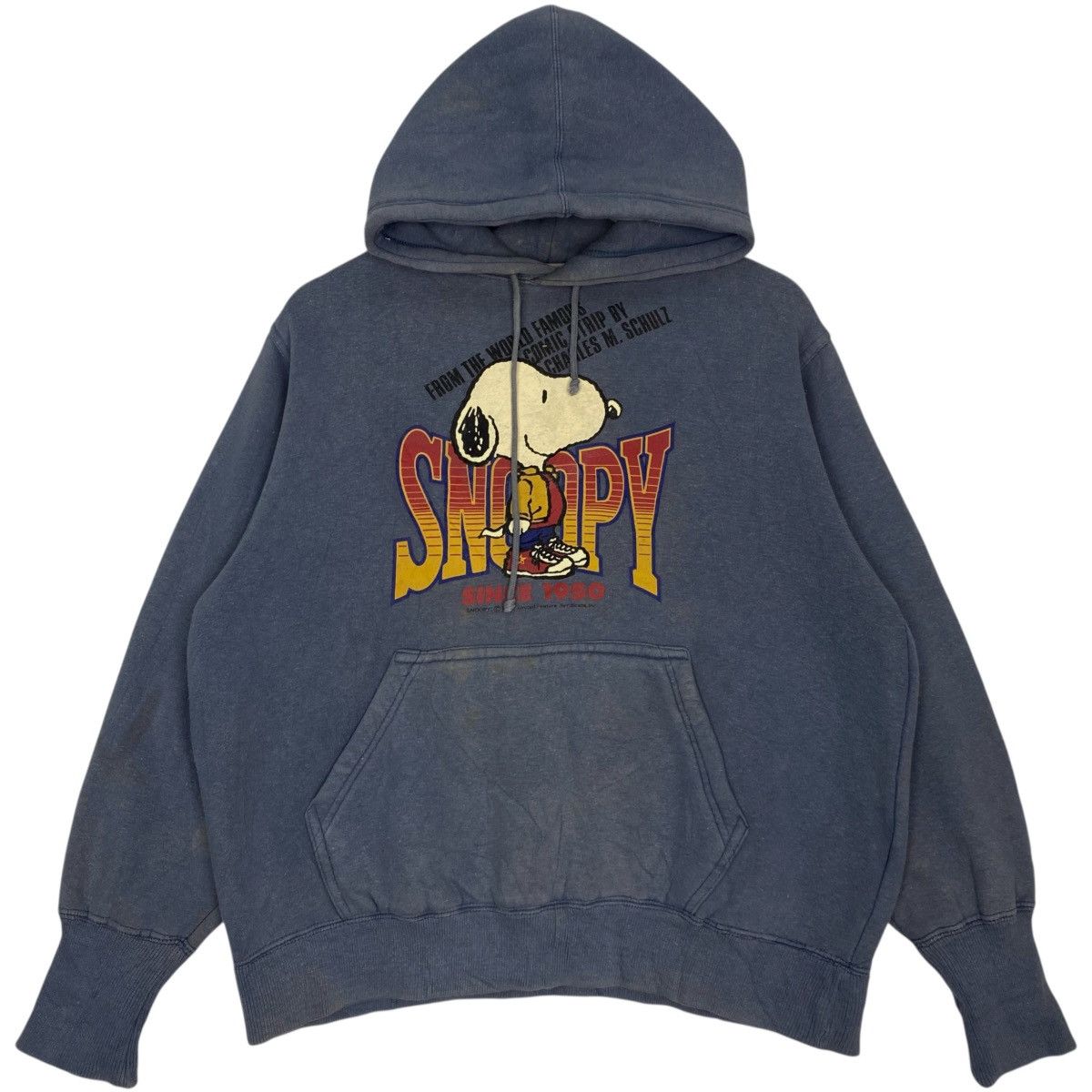 Other Vintage Peanuts Printed Hoodie Sweater Blue Size M T-Shirts, Sweatshirt | FlexRushtees.com