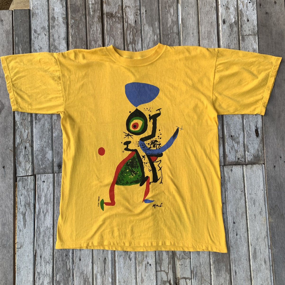 Vintage Rare Succ Joan Miro 1997 Art Tee Hoodie, Sweatshirt | FlexRushtees.com