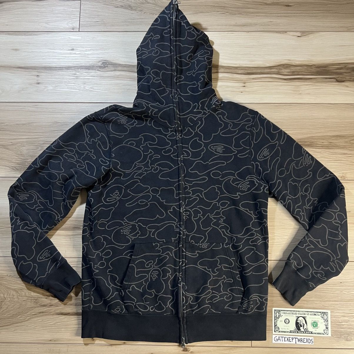 Bape Ss06 Black Neon Camo Full Zip Hoodie Nigo Era T-Shirts, Sweatshirt | FlexRushtees.com