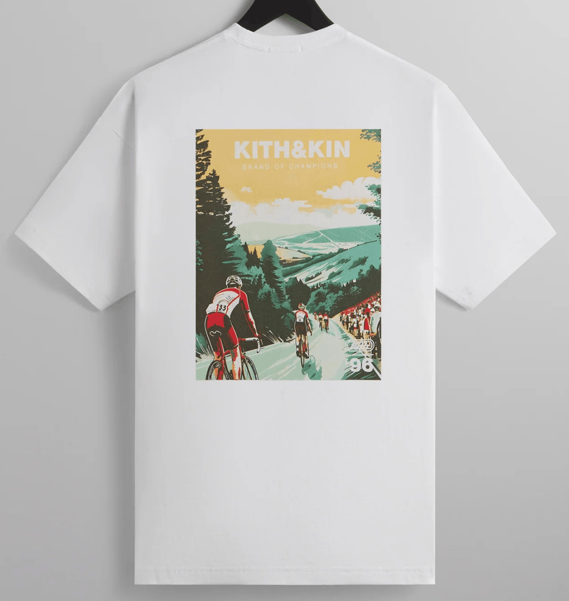 Kith Cycling Poster Tee White L Deadstock Hoodie, Sweatshirt | FlexRushtees.com