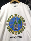 Vintage Vtg 90 S Save Water Drink Beer T Shirt Hoodie, Sweatshirt | FlexRushtees.com