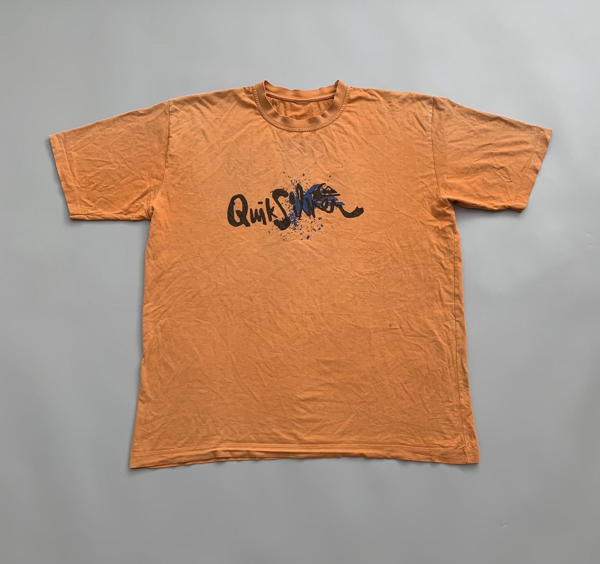 Vintage 90s Quicksilver Orange Faded Surf Tee Y2k Hoodie, Sweatshirt | FlexRushtees.com