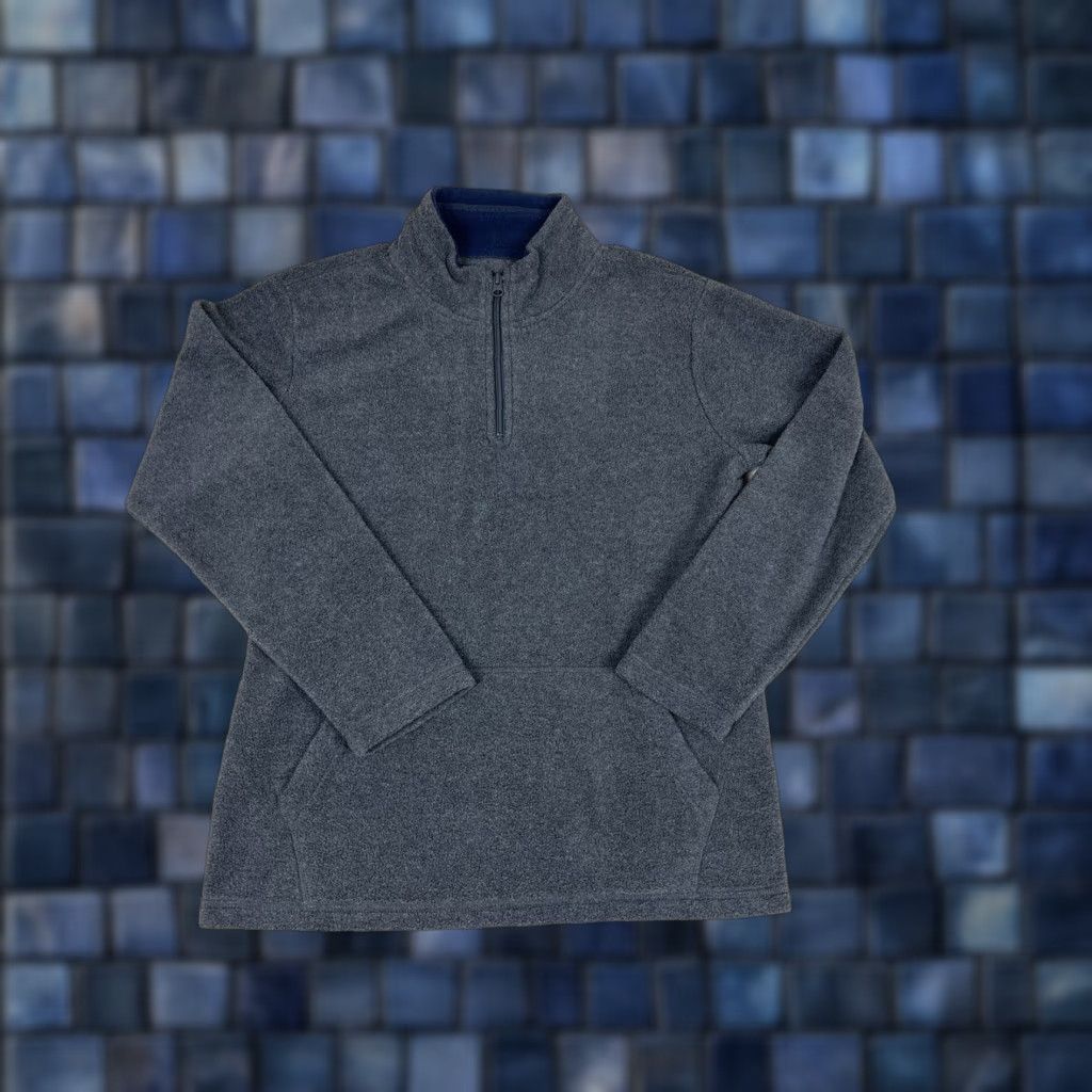 Vintage The Children S Place Sweater Boys 14 Gray Fleece Sweatshirt 1 4 Zip Youth Kids