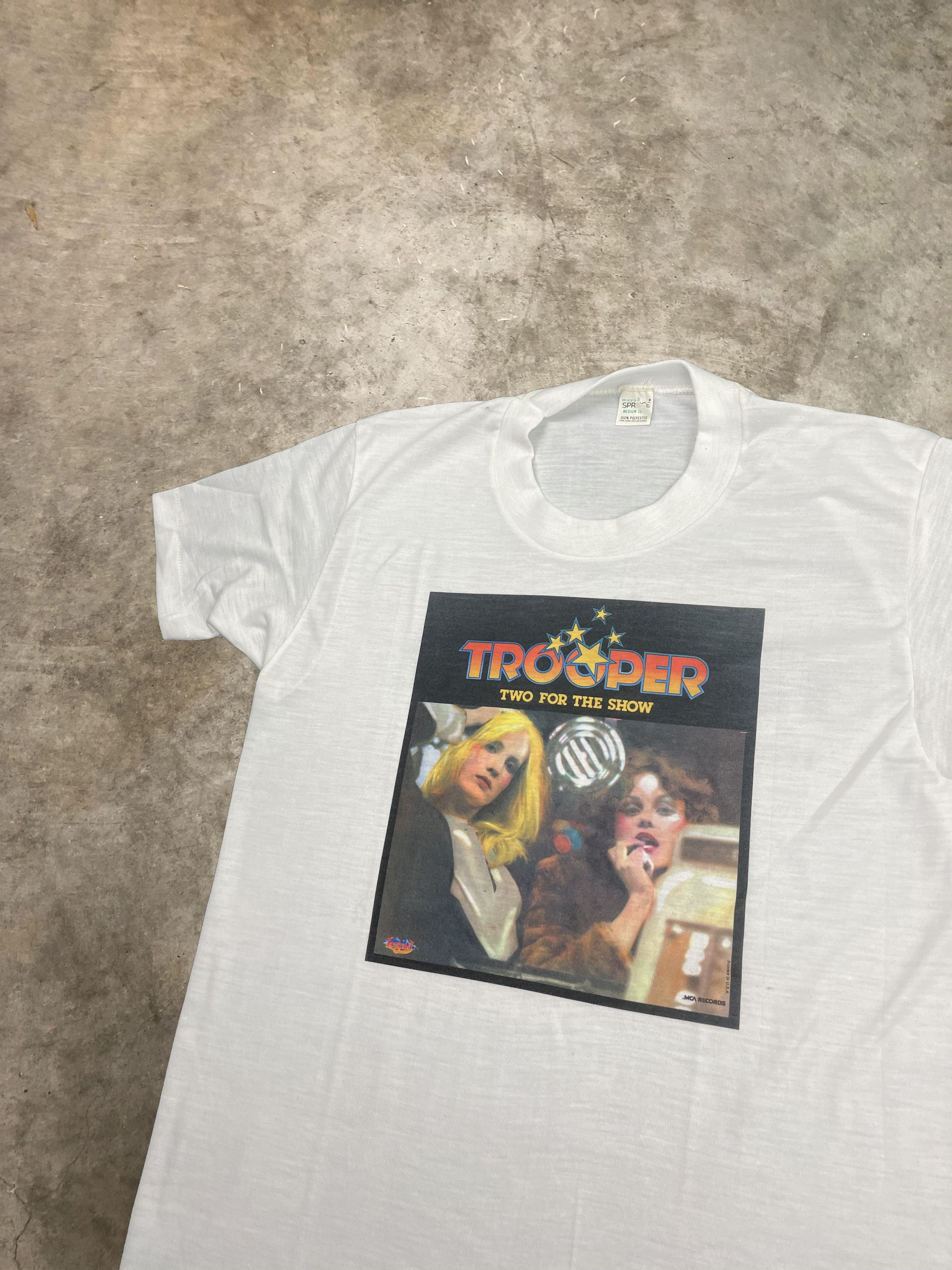 Vintage Trooper T Shirt Canadian Band Tee 70s Graphic Music