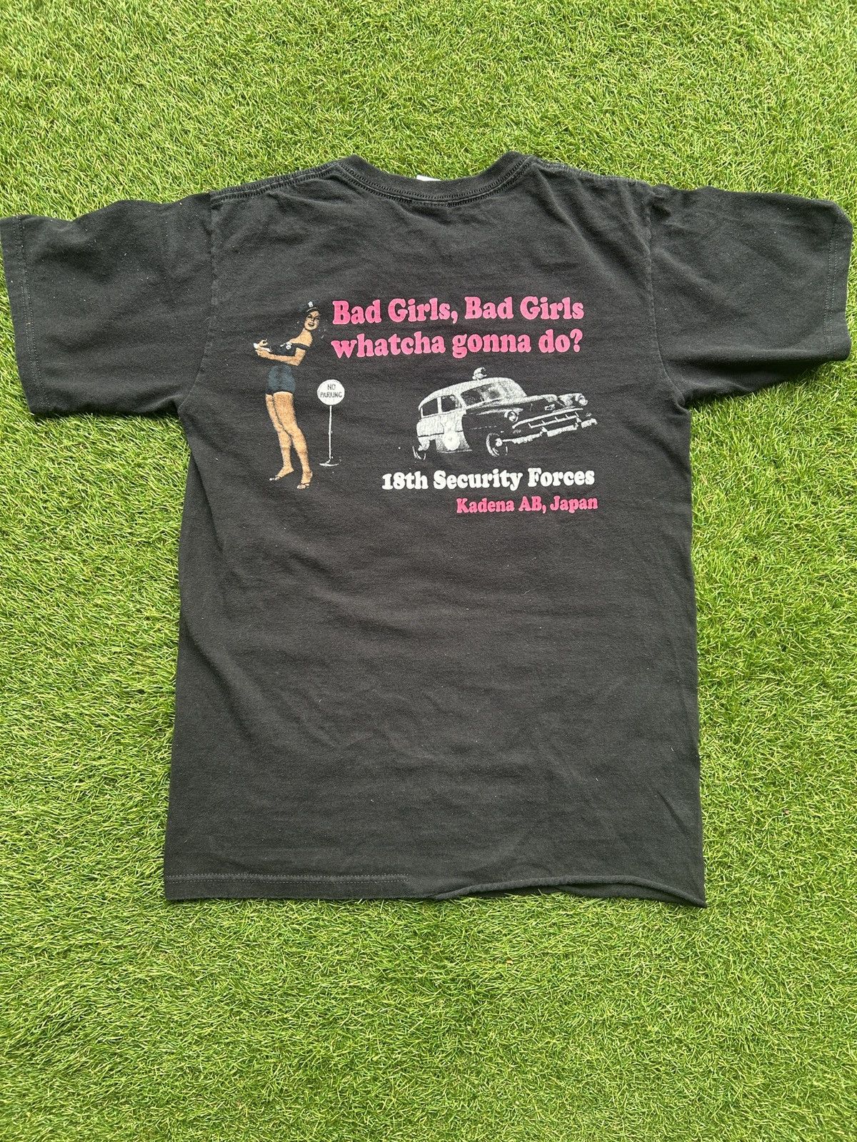 Vintage Usaf 18th Security Forces Kadena Ab Japan T Shirt Hoodie, Sweatshirt | FlexRushtees.com