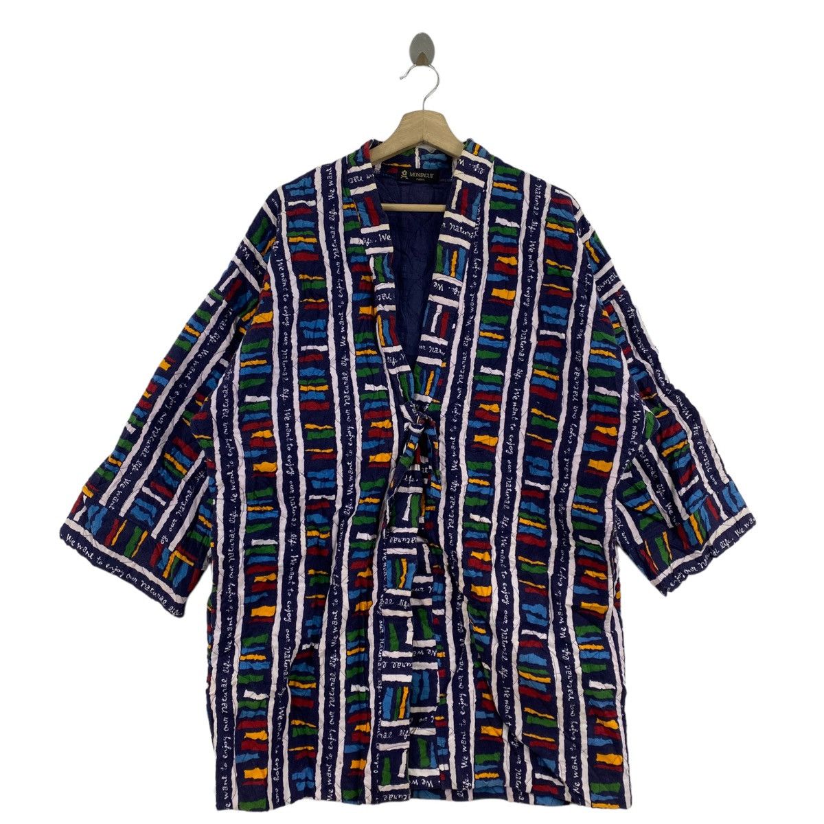 Vintage Montagut Paris Three Quater Overprint Robe Style
