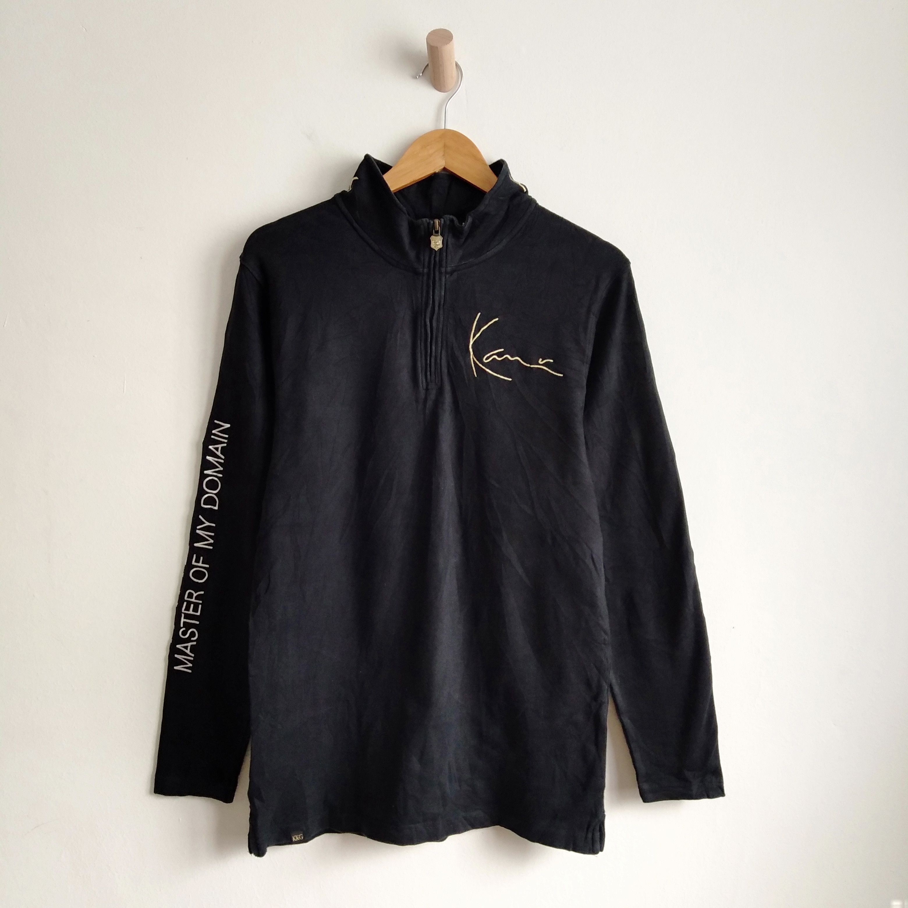 Kani Karl Kani Embroidery Signature Quater Zip Hiphop Rap Style