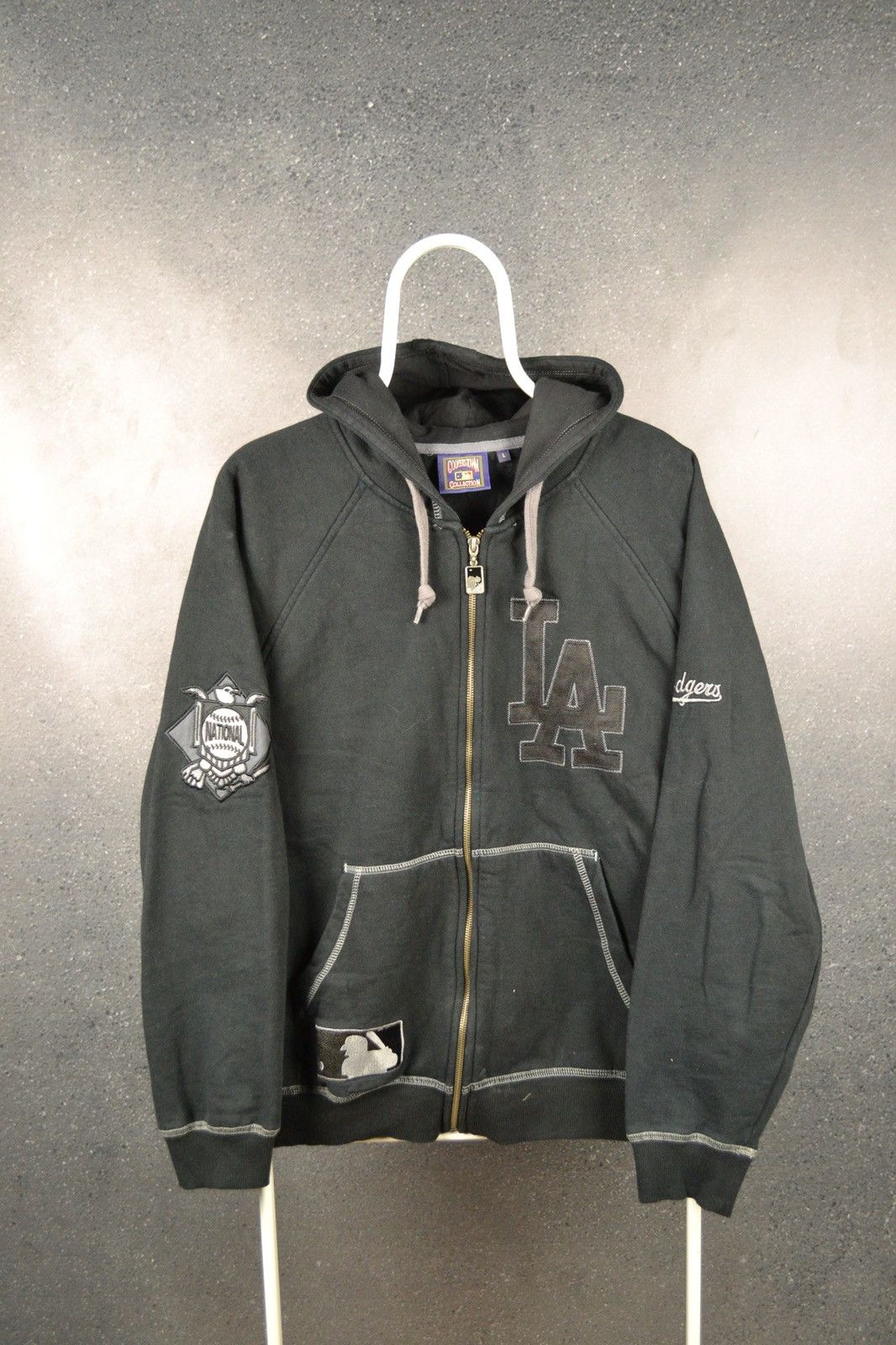 Mlb Los Angeles Dodgers Vintage Baseball Hoodie Mlb Size Large