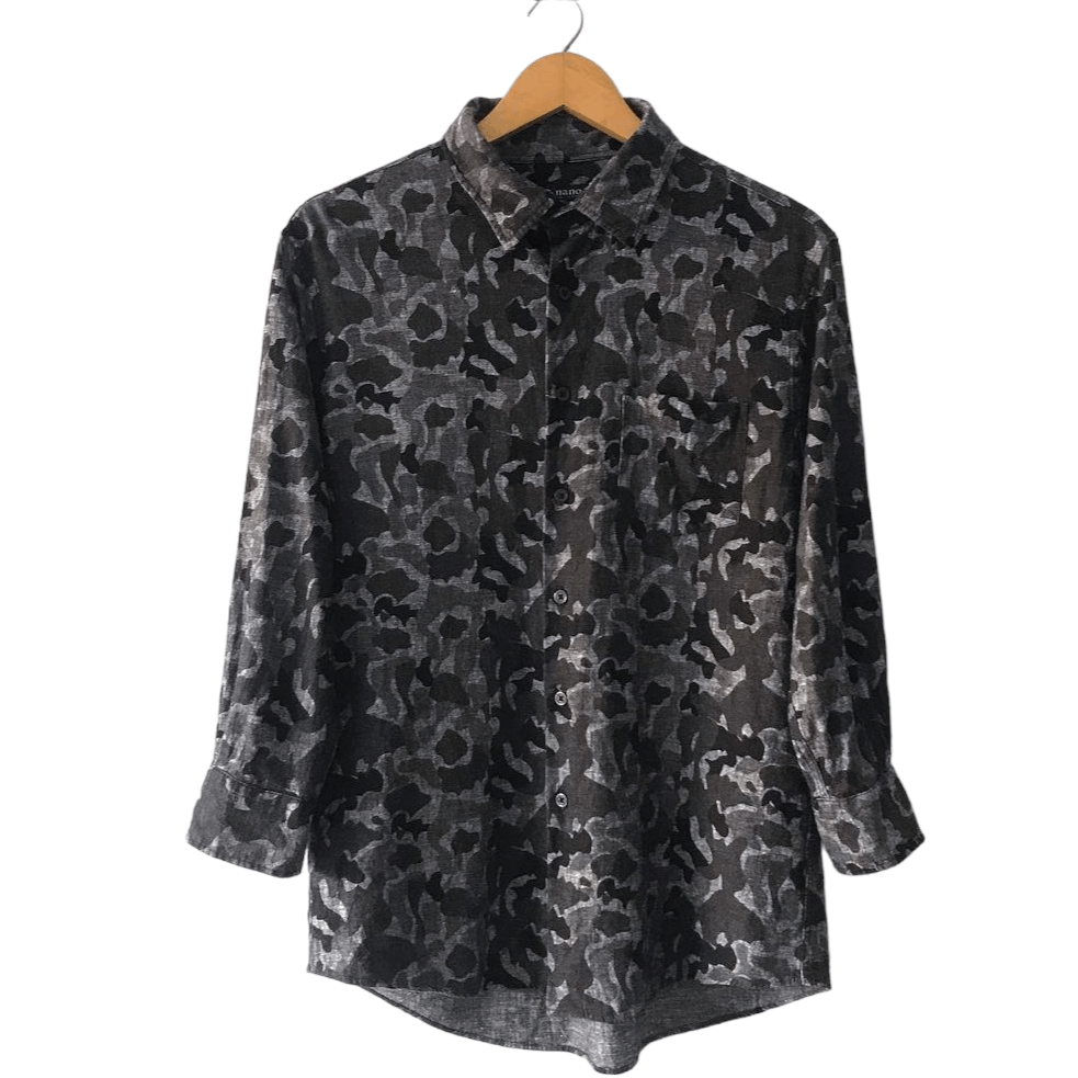 Universe Nano Universe French Linen Camouflage Ls Shirt Hoodie, Sweatshirt | FlexRushtees.com