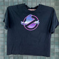 Vintage Ghostbusters Shirt Mens 3xl Black Ghost Busters Logo 80s Movie Promo Crew Neck Short