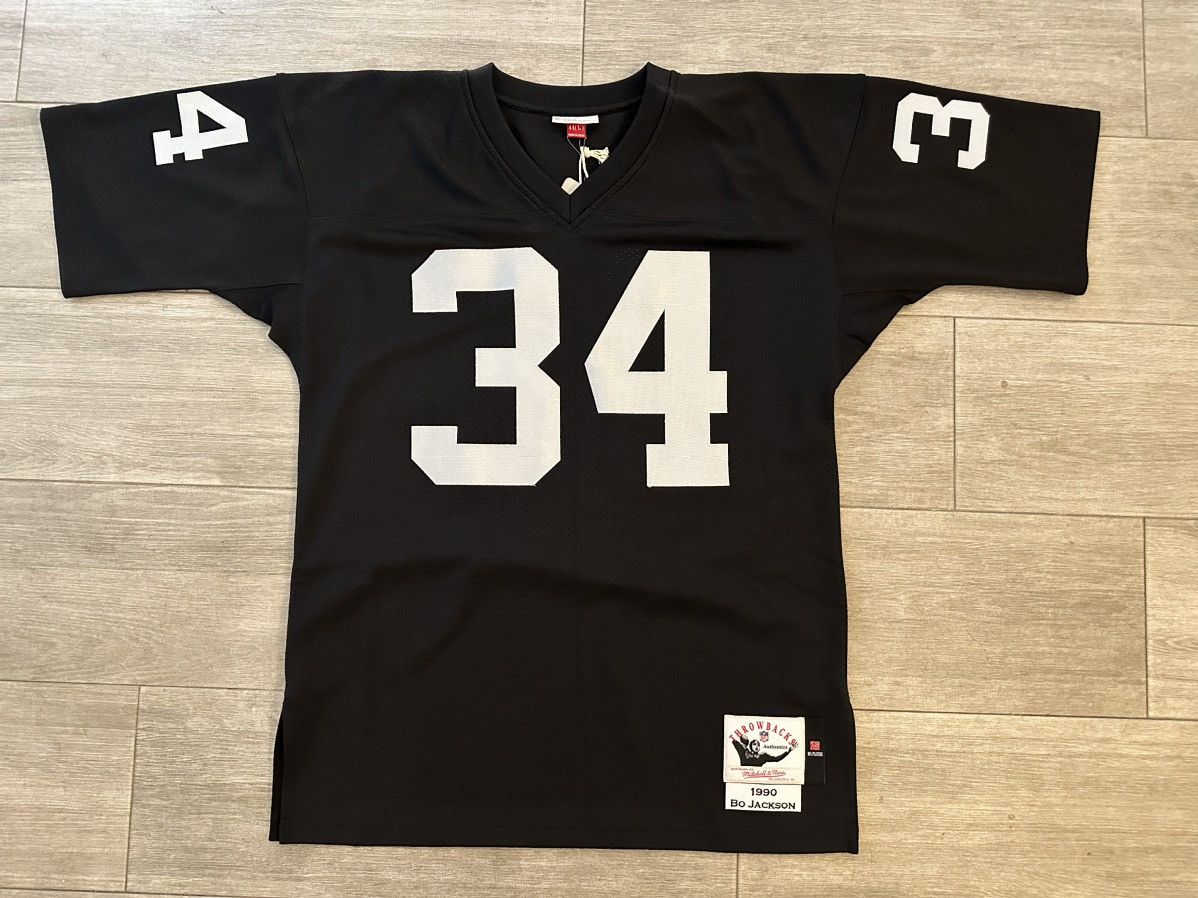 Mitchell Ness Bo Jackson Mitchell Ness Raiders Authentic Jersey Sz 44 L