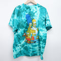 Simpsons The Simpsons Family Green Tie Dye Trippy Tee Size Xl