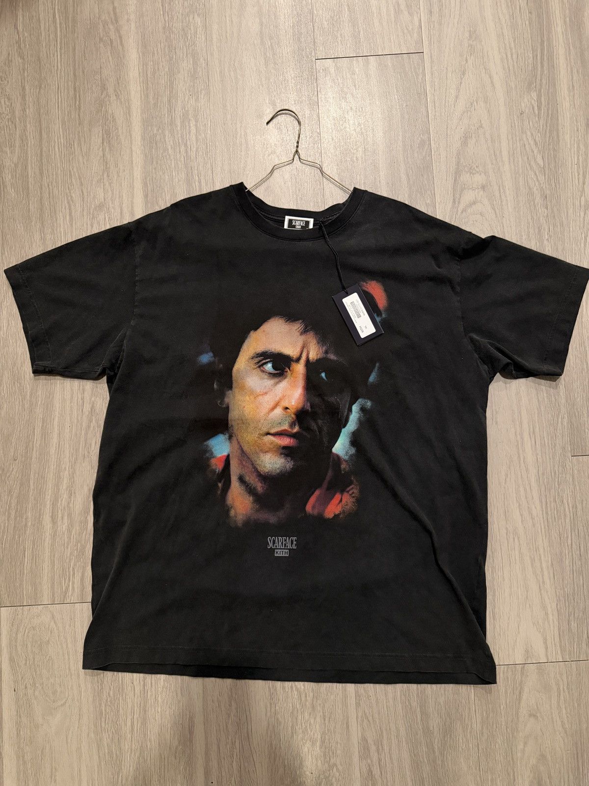 Kith Scarface Tony Portrait Vintage Tee Hoodie, Sweatshirt | FlexRushtees.com
