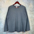 Vintage 90s Jerzees Blank Sweatshirt Sz L Gray Pullover