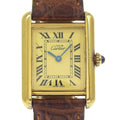 Cartier Cartier Must Tank 925 Silver Quartz Glass Quartz Cal 057 Duty Free For Usa