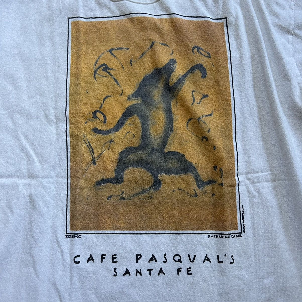 Vintage 90s Cafe Pasqual S Santa Fe New Mexico Heavyweight Tee