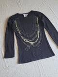 John Galliano Dior By Galliano 2000s Pearles Trompe L Oeil Printed Tee Hoodie, Sweatshirt | FlexRushtees.com