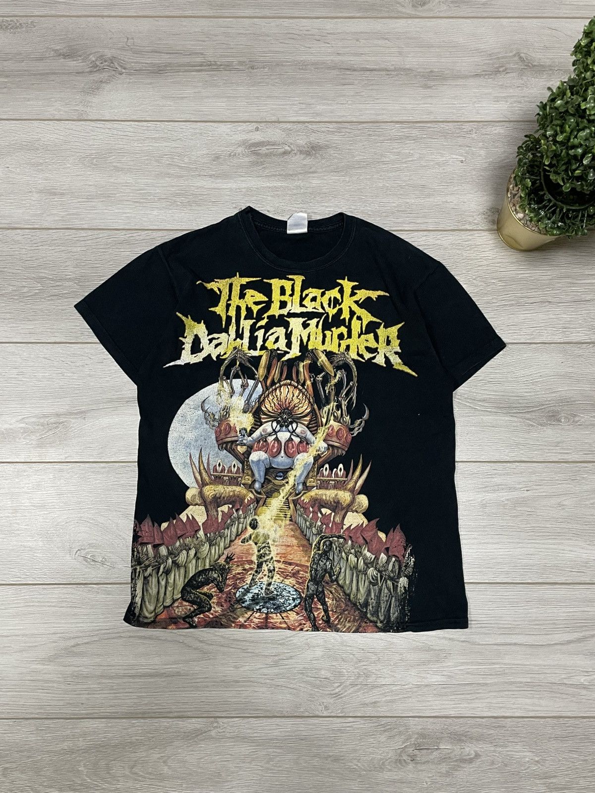 Band Tees 00s The Black Dahlia Murder Over Print Tee 2010 Mushroom