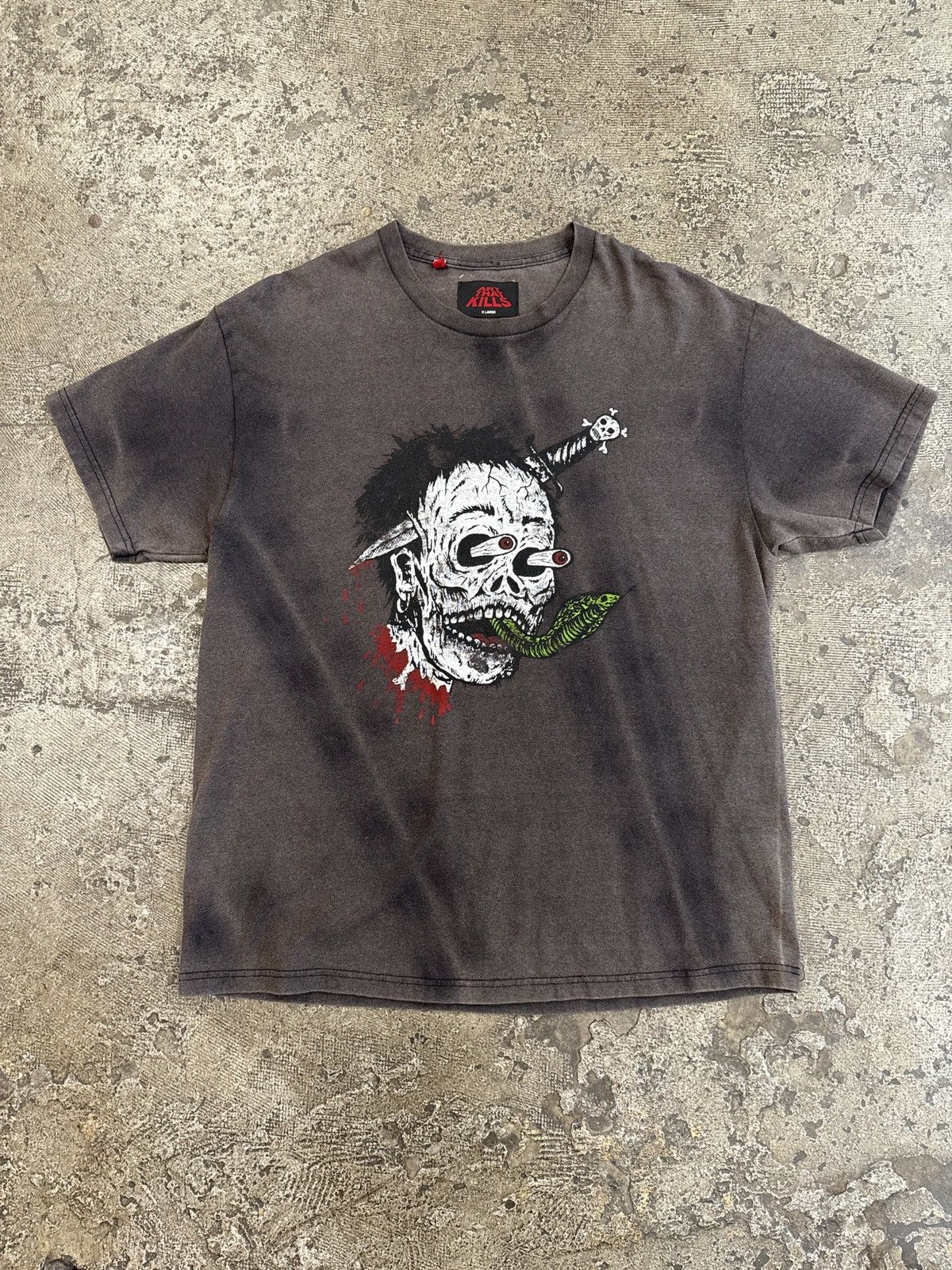 Dept Gallery Dept Glitch T Shirt Sun Faded Black Hoodie, Sweatshirt | FlexRushtees.com