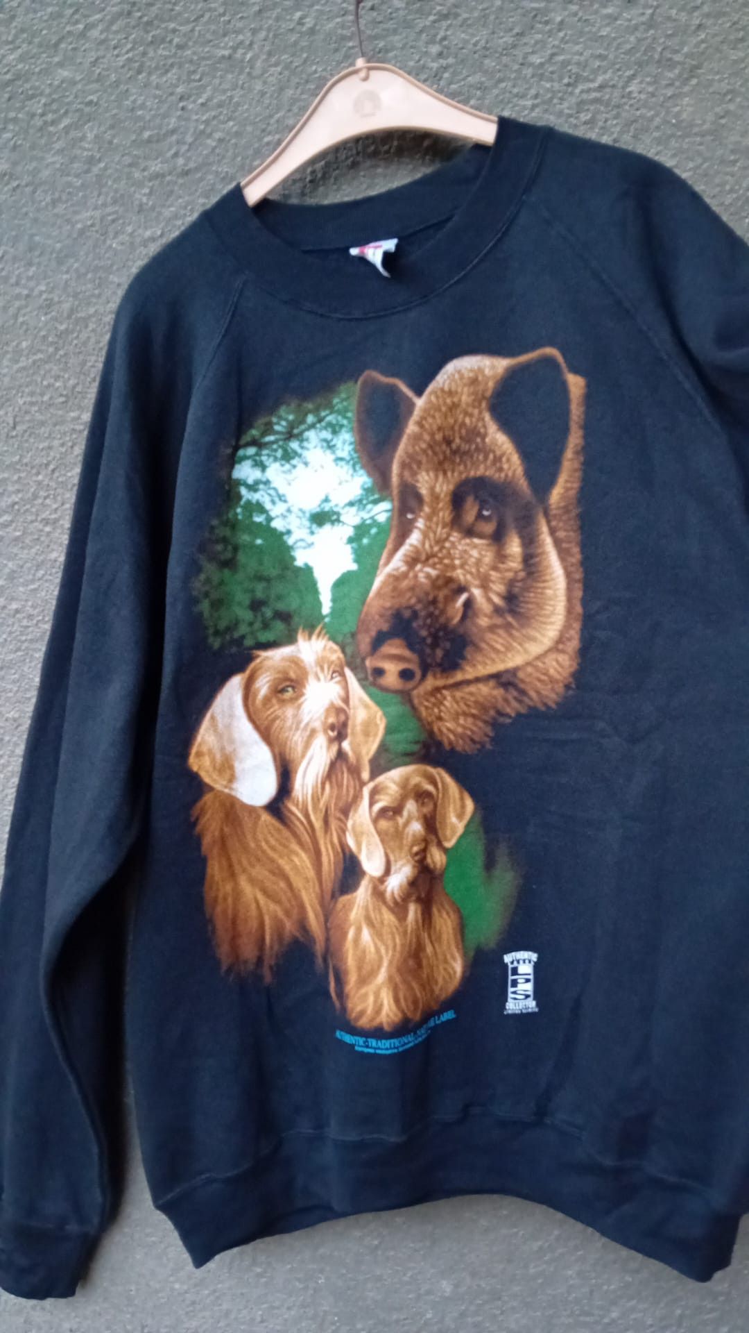 Vintage Hunting Dogs Boar Vintage Hanes Swag Sweatshirt Sz Xl