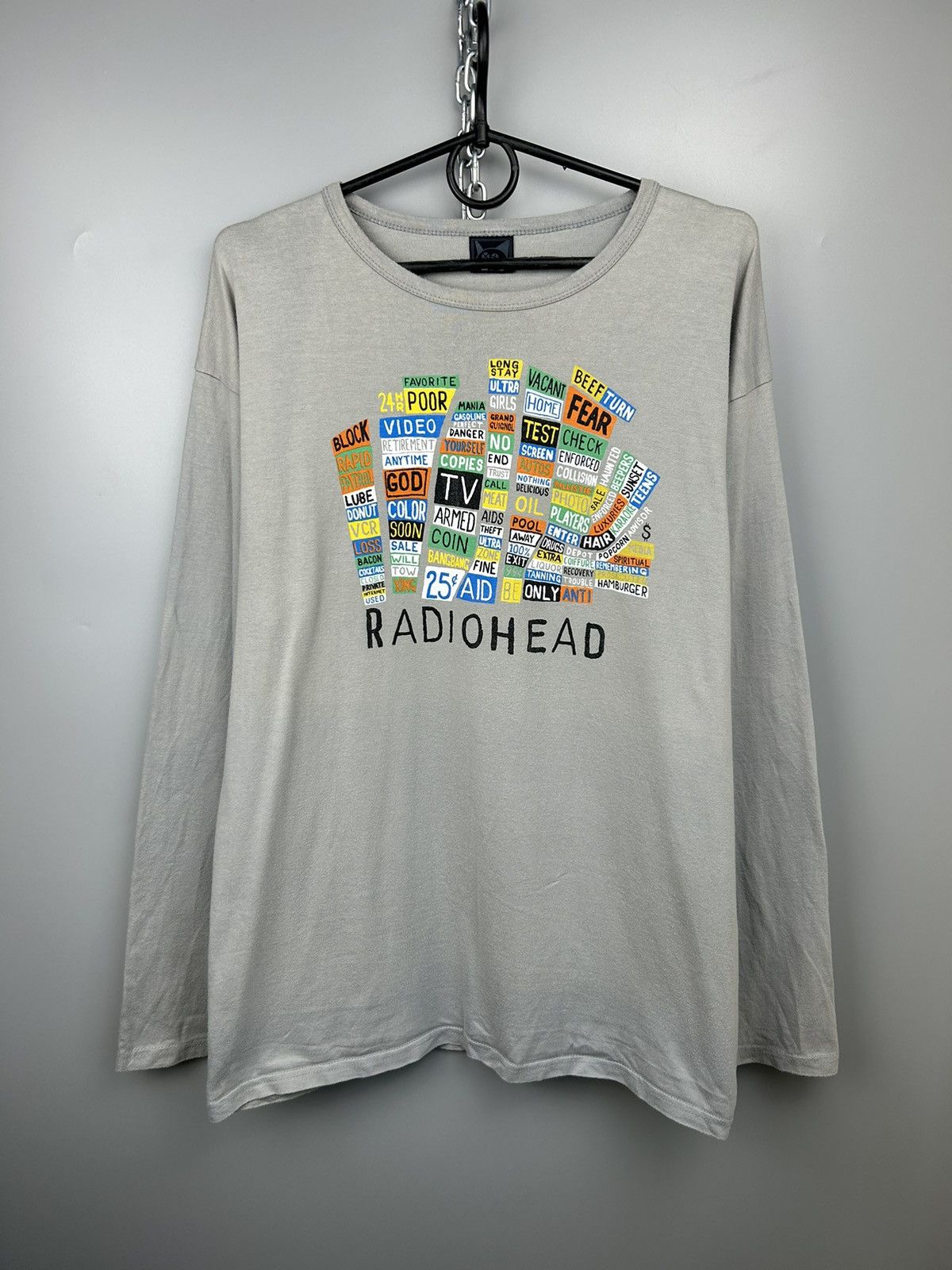 Vintage Radiohead Hail To The Thief Long Sleeve Tee Hoodie, Sweatshirt | AU16VibeMintTees.com
