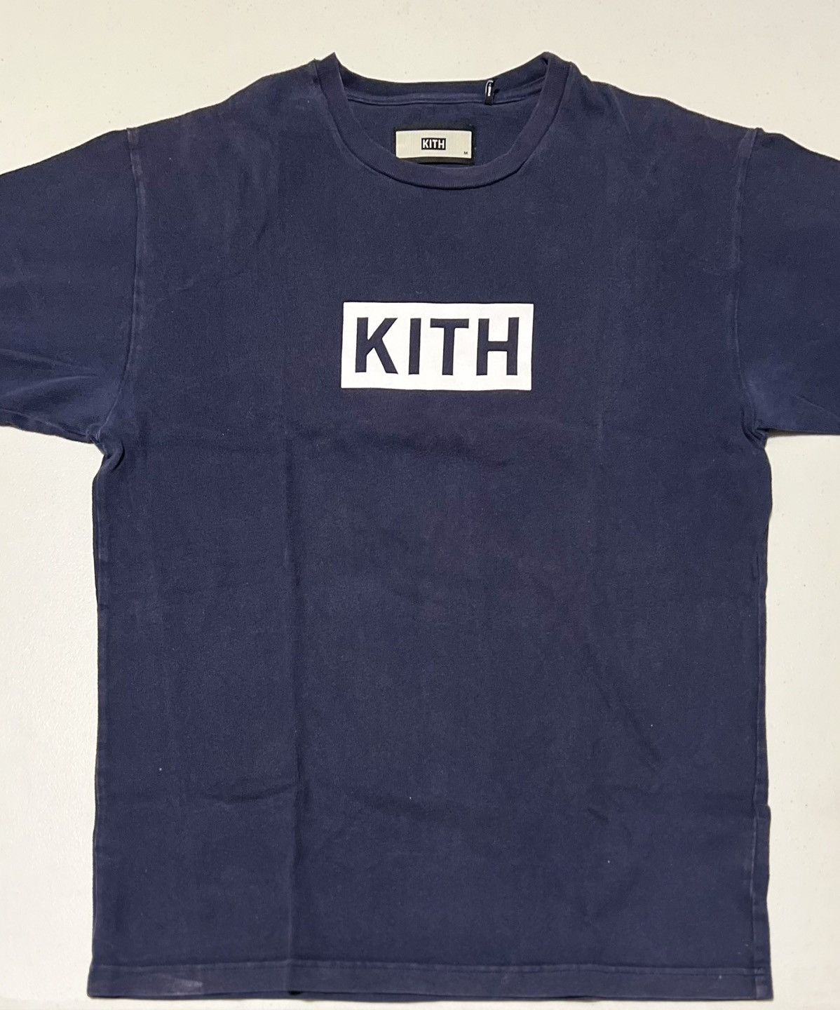 Kith Classic Logo Tee Navy Blue Hoodie, Sweatshirt | FlexRushtees.com
