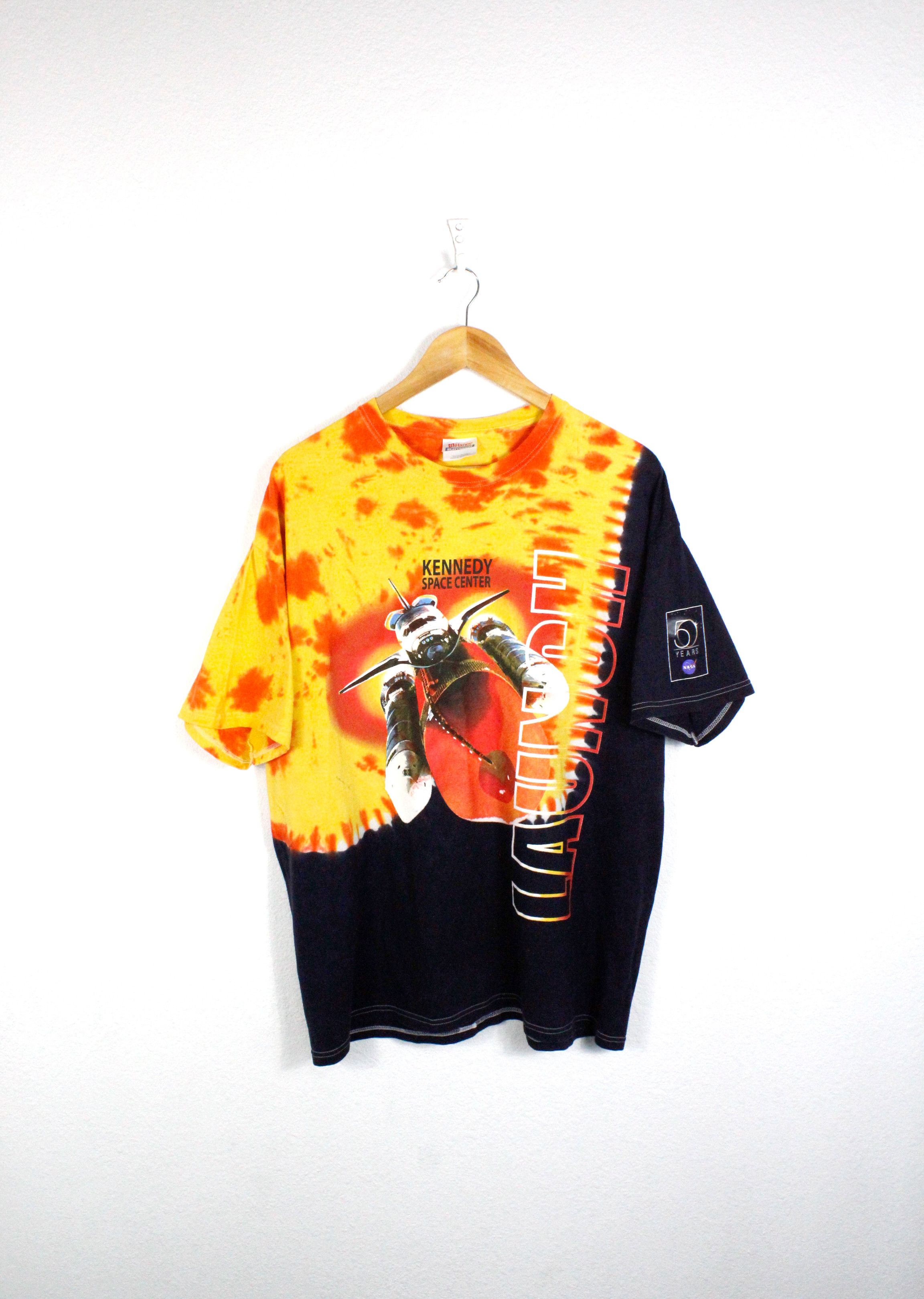 Nasa X Vintage Vintage Kennedy Space Center Launch Tie Dye Tee T Shirt 90s
