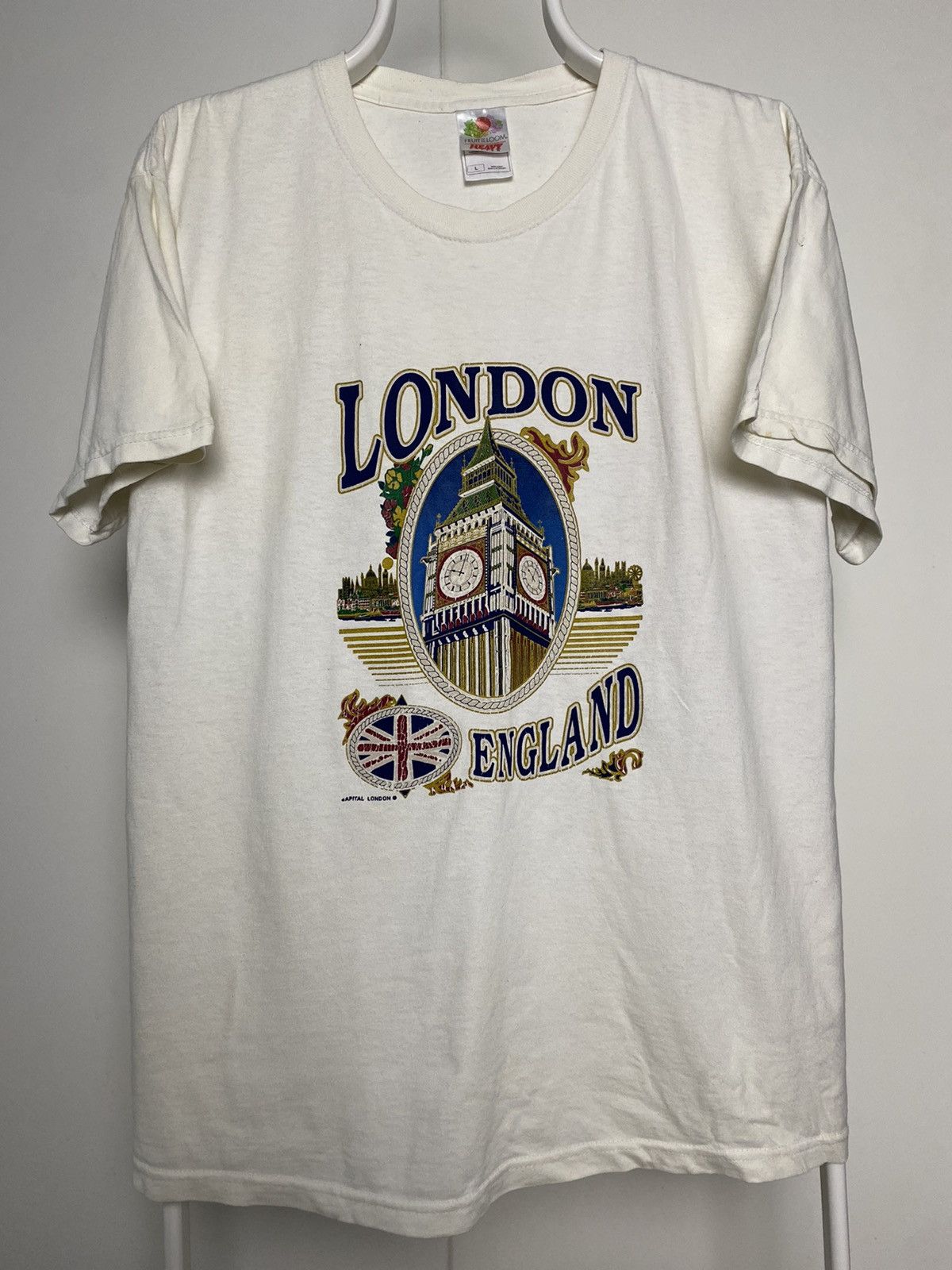 Vintage 90s London Graphic T Shirt Vintage Fruit Of The Loom